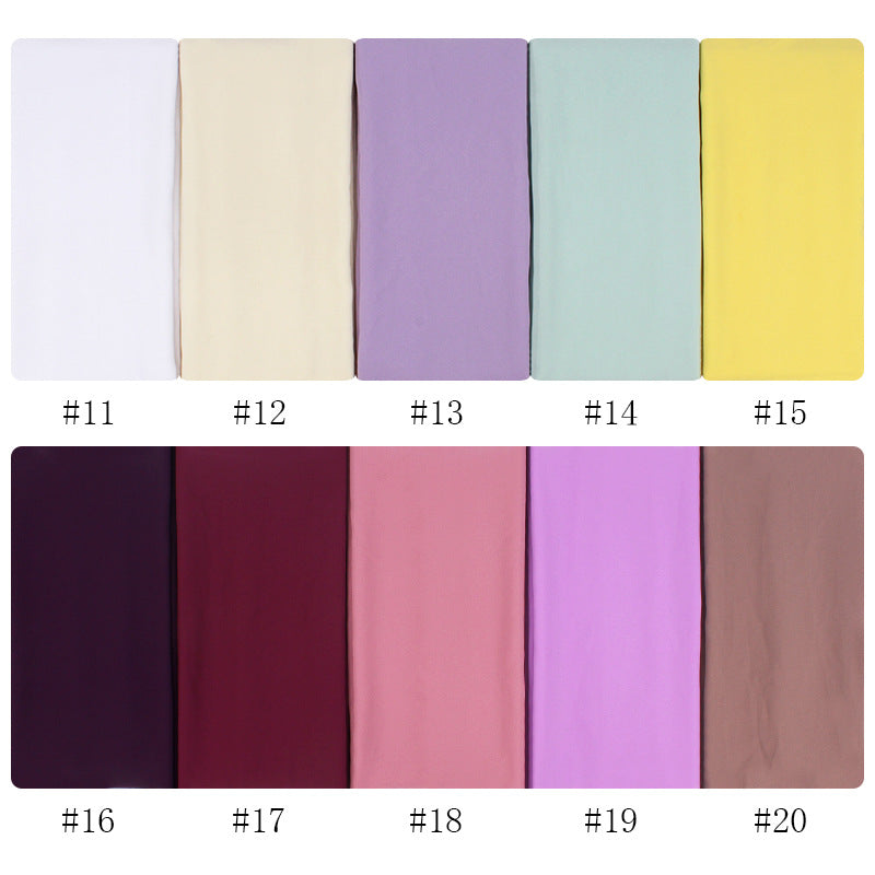 Chiffon Hijab Scarf – Monochrome Pearl 70x180cm